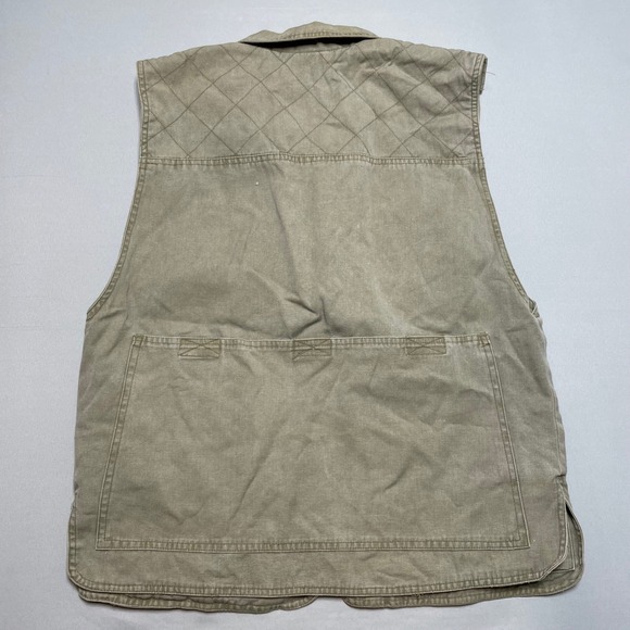 Trail Designs Mens Vintage Canvas Utility Vest Multi Pocket Cargo Tactical Camp - Picture 3 of 7